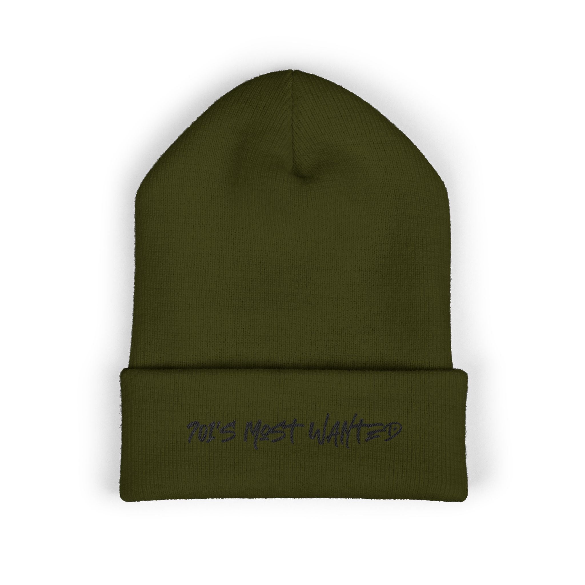 701’s Most Wanted Classic Beanie “Black Text”