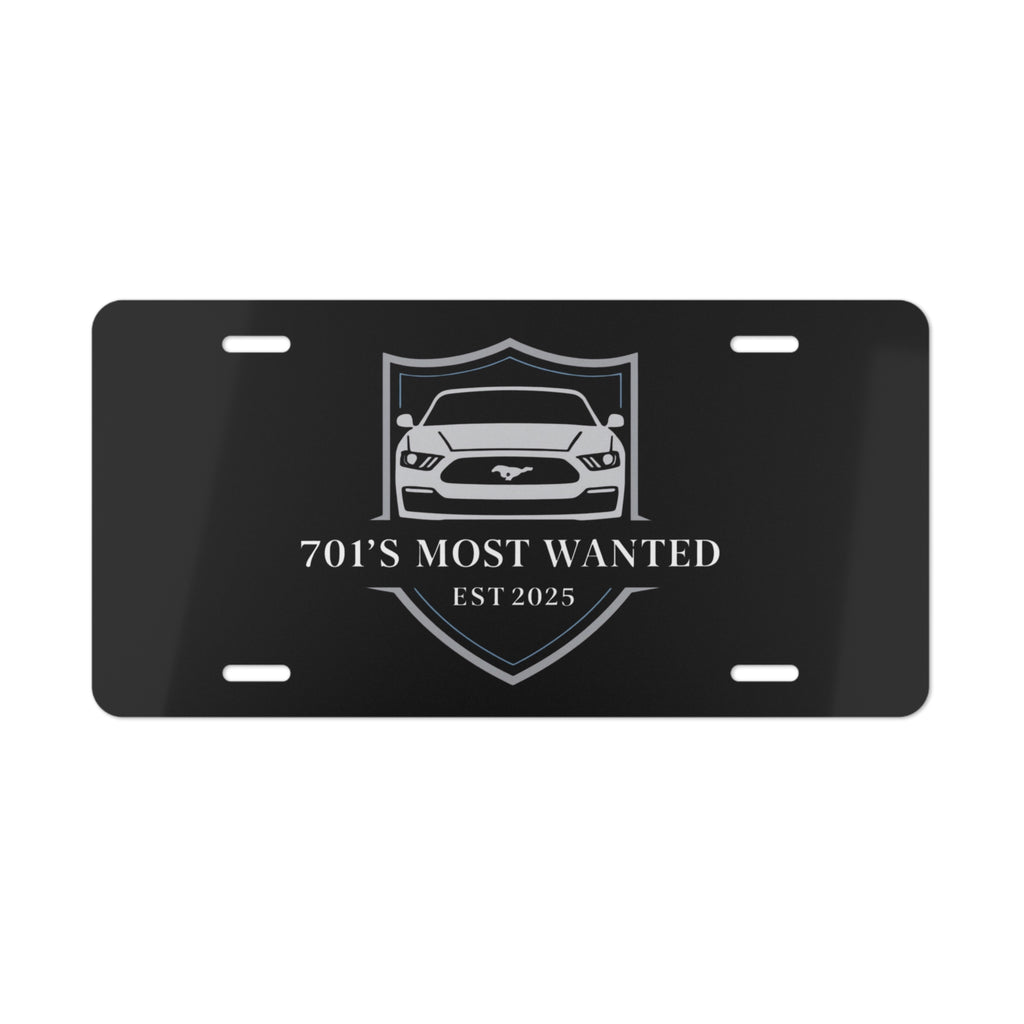 701’s Most Wanted Vanity Plate