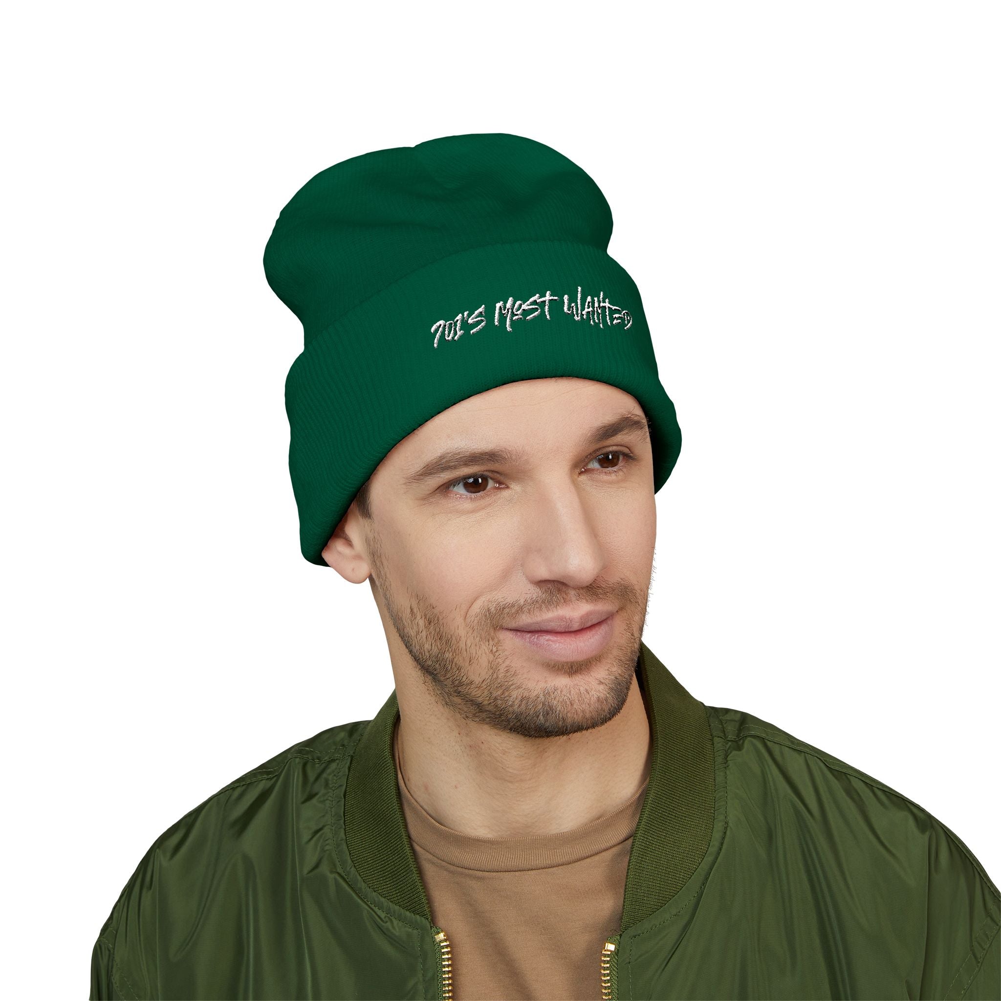 701’s Most Wanted Beanie “White Text”