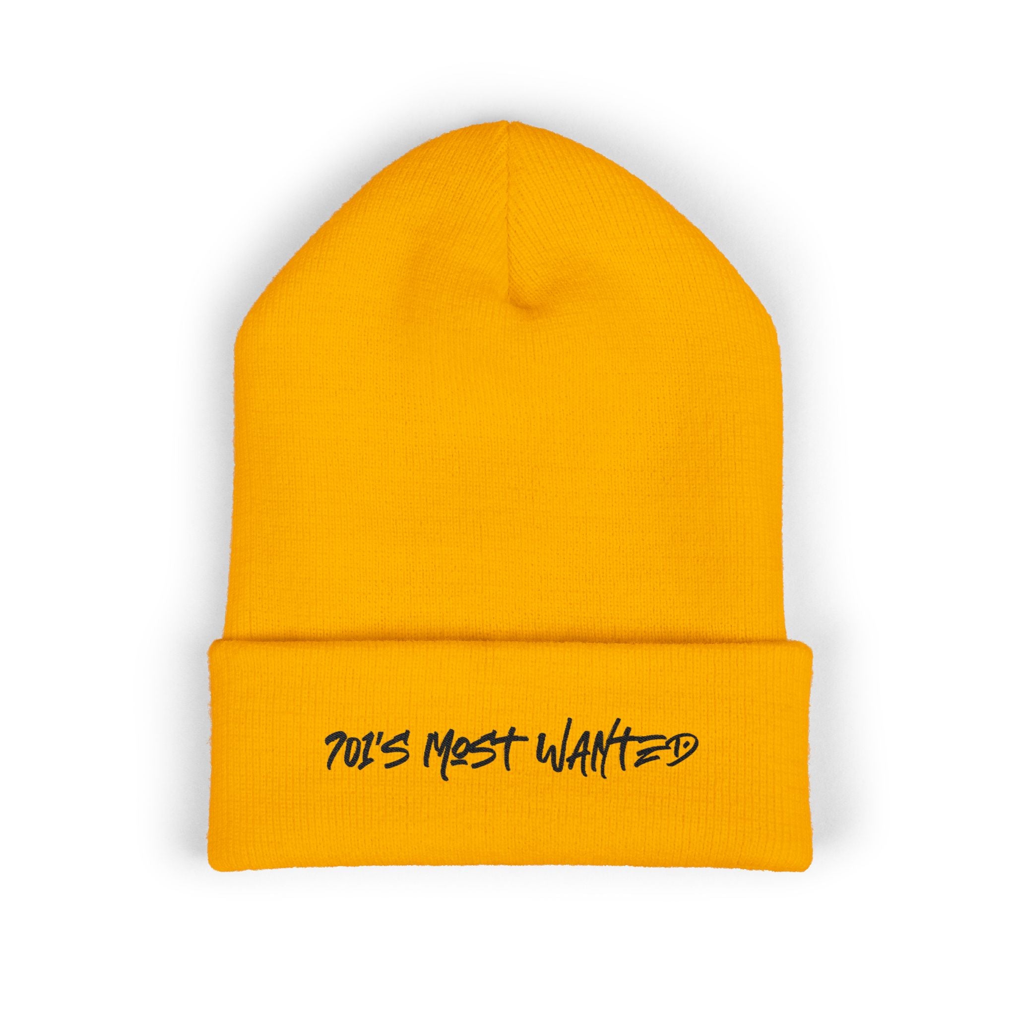 701’s Most Wanted Classic Beanie “Black Text”
