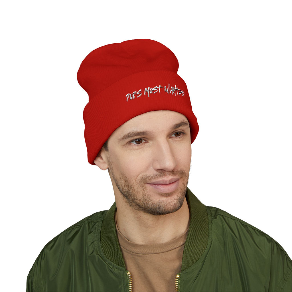 701’s Most Wanted Beanie “White Text”