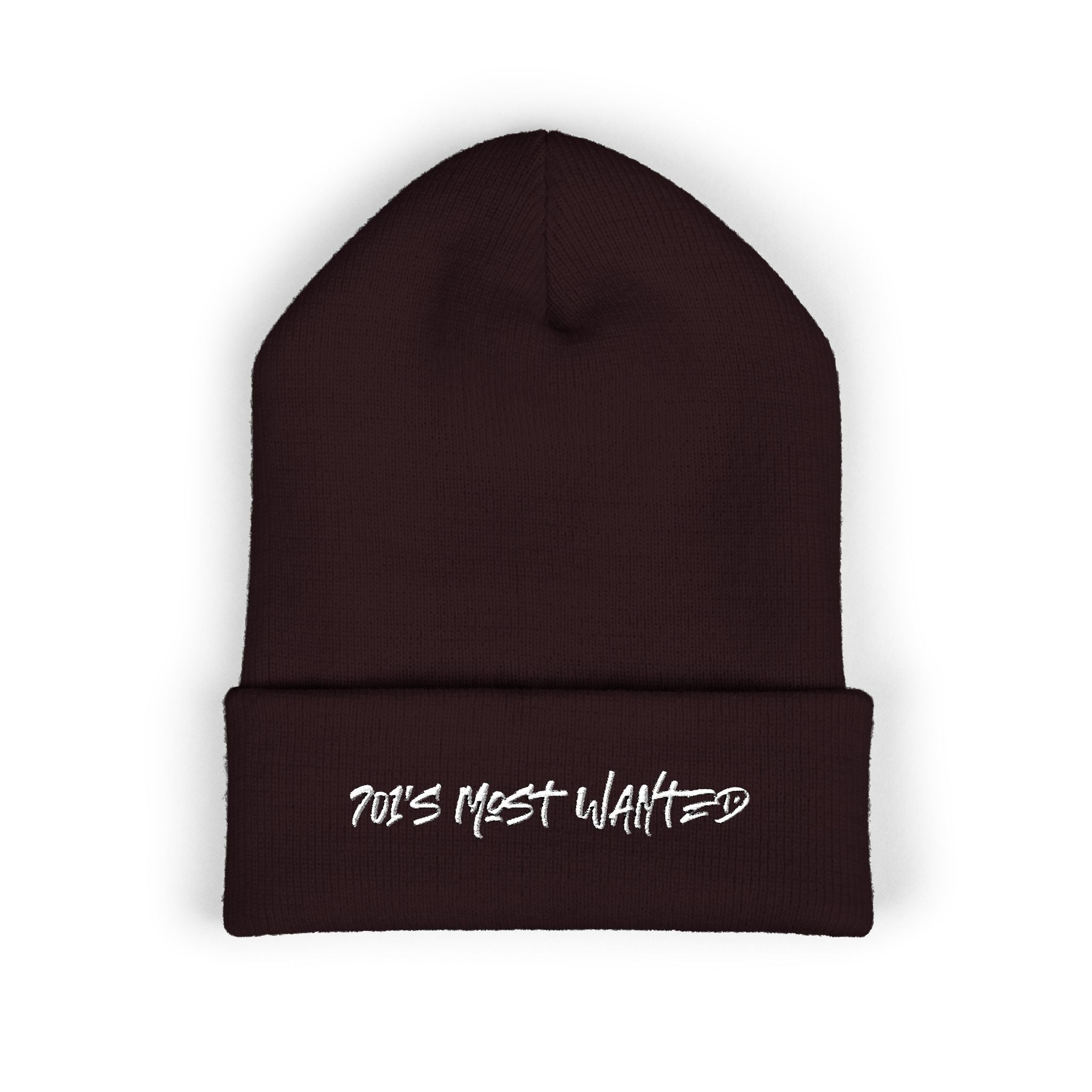 701’s Most Wanted Beanie “White Text”