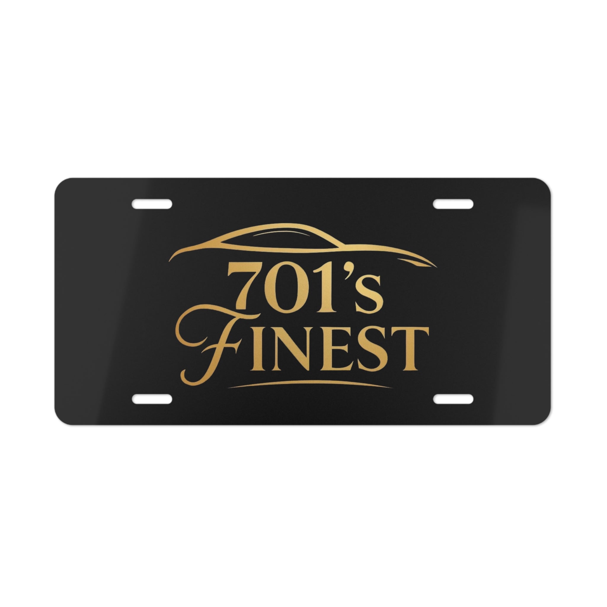 701's Finest Vanity Plate Black