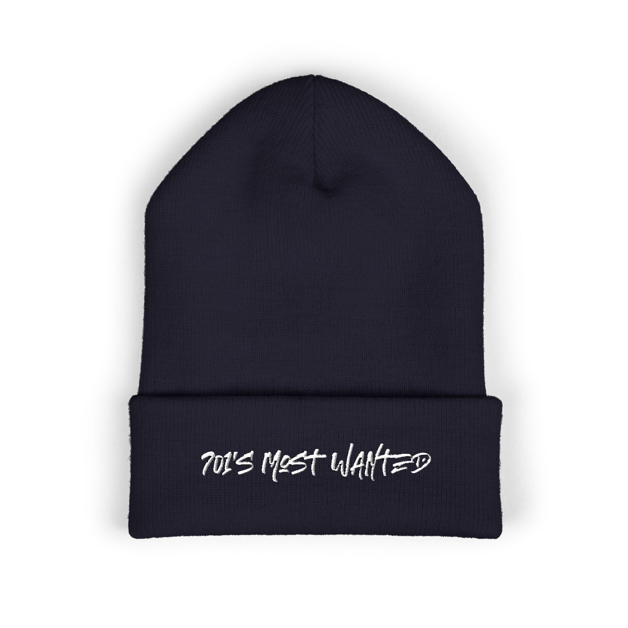 701’s Most Wanted Beanie “White Text”