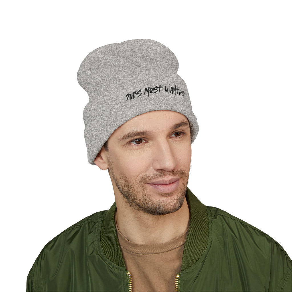 701’s Most Wanted Classic Beanie “Black Text”
