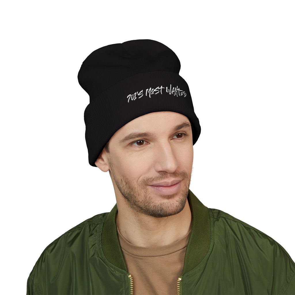 701’s Most Wanted Beanie “White Text”