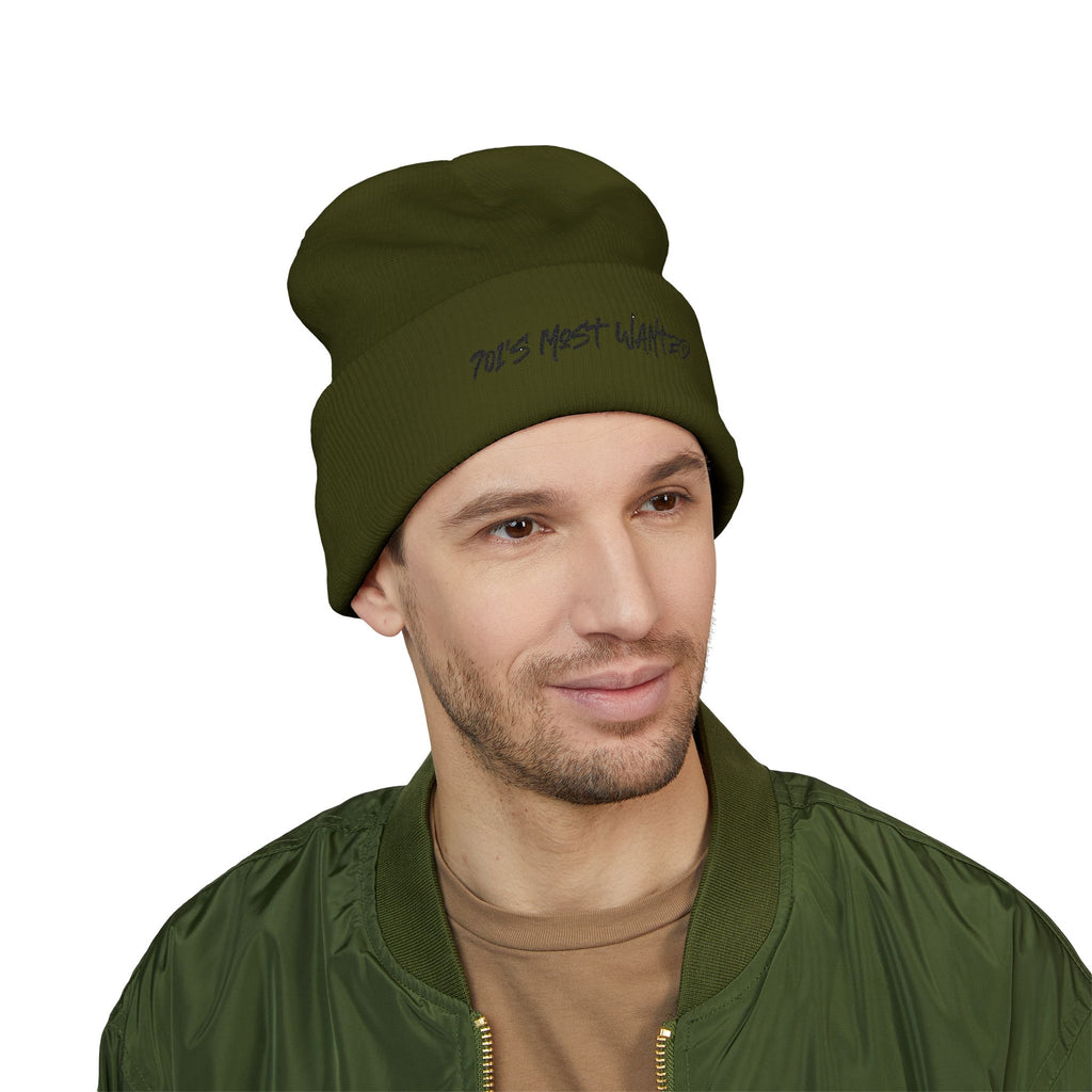 701’s Most Wanted Classic Beanie “Black Text”