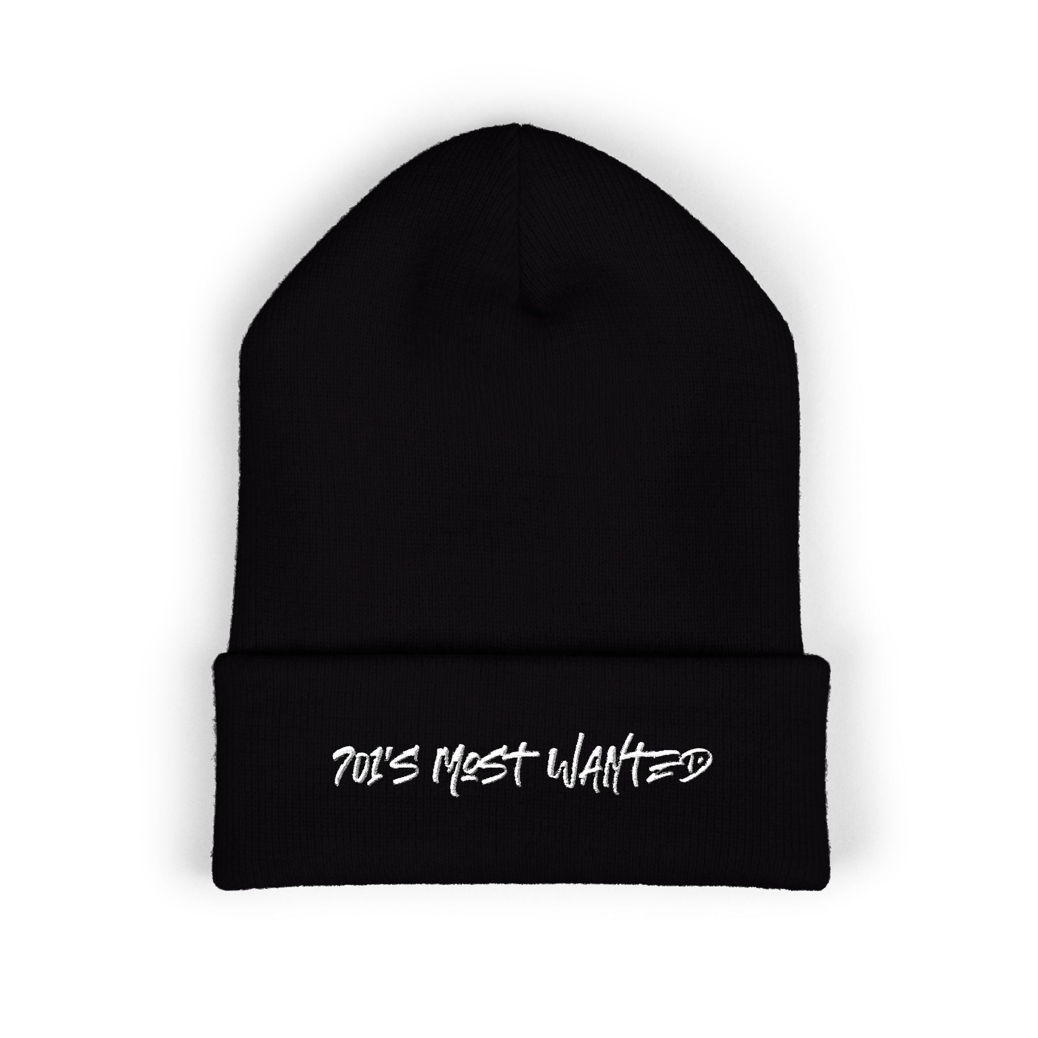701’s Most Wanted Beanie “White Text”