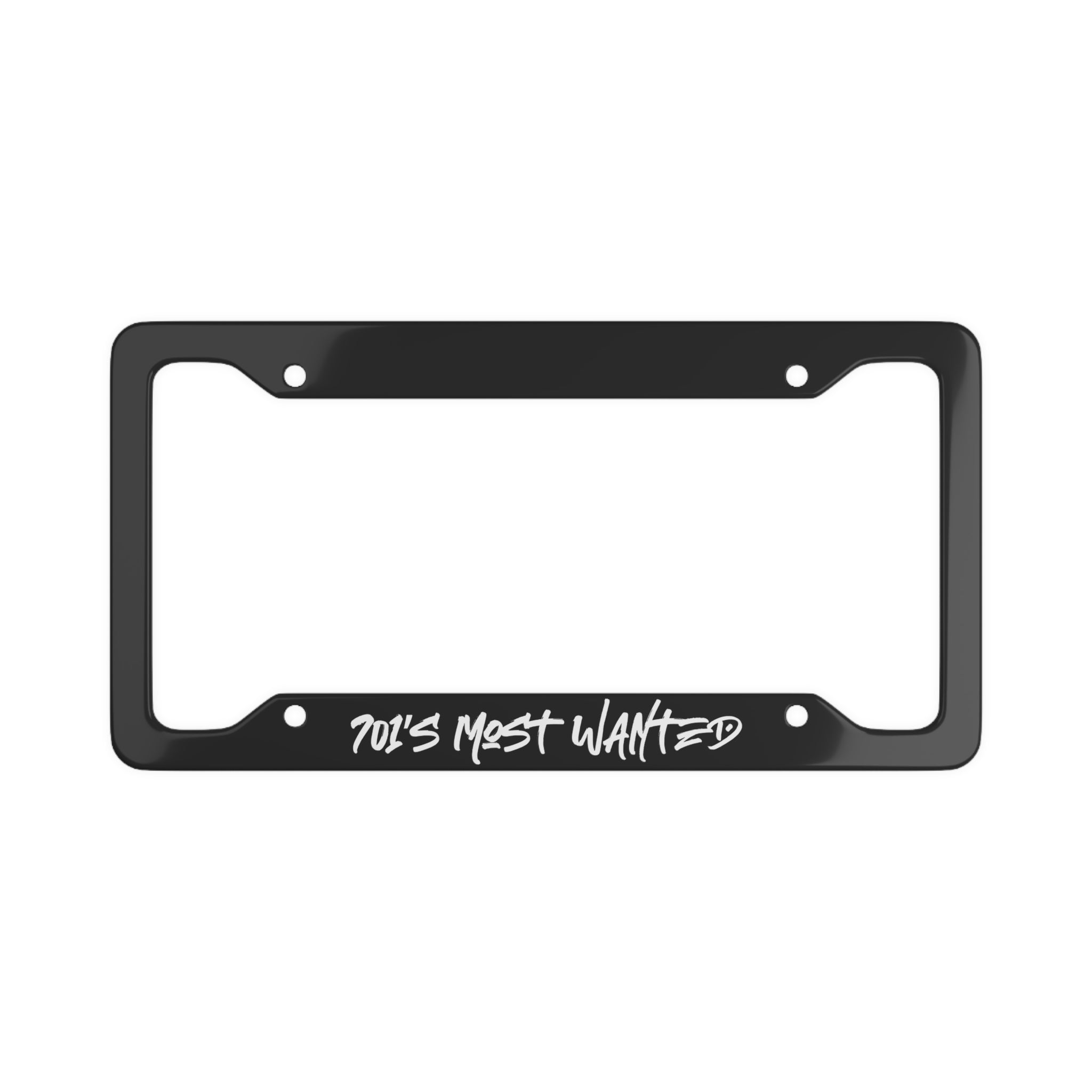 701’s Most Wanted License Plate Frame “Black”