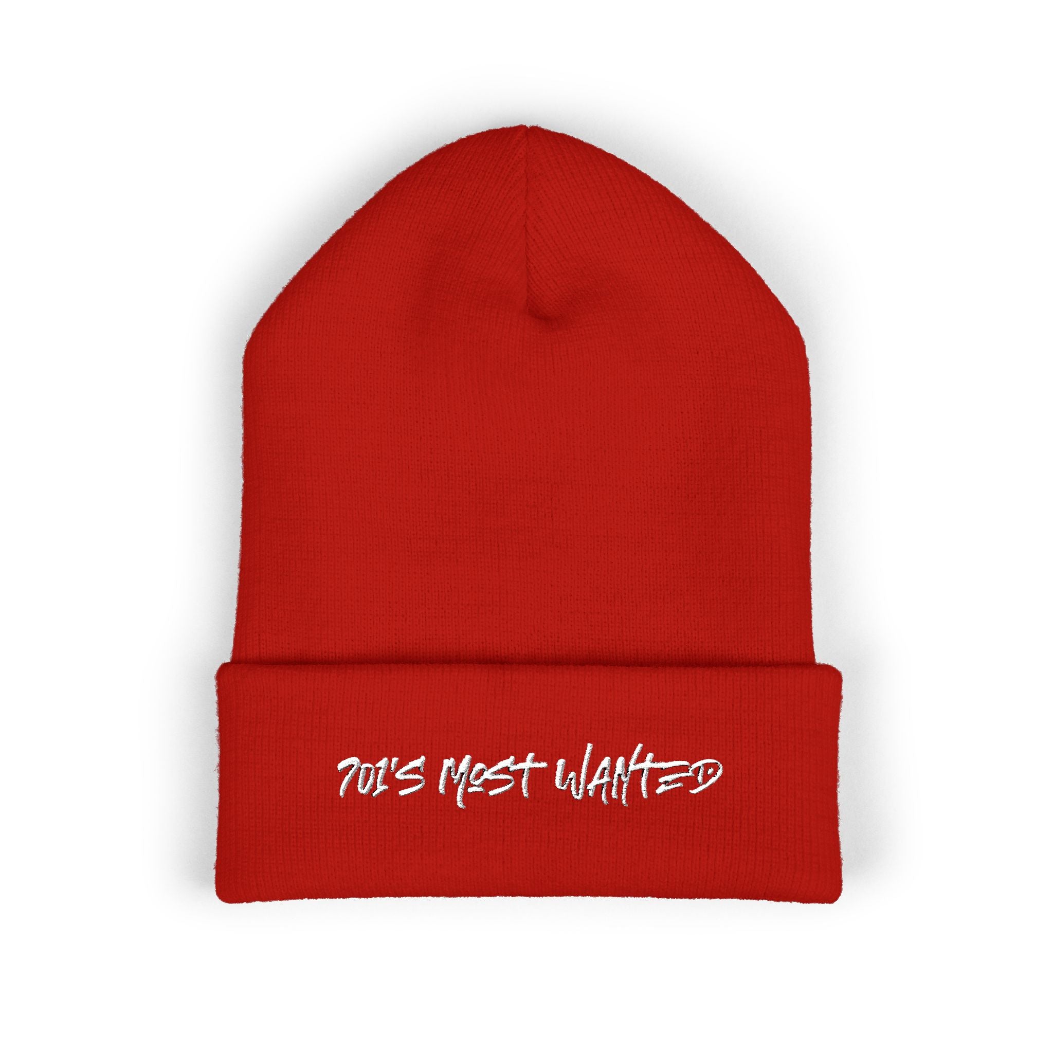 701’s Most Wanted Beanie “White Text”