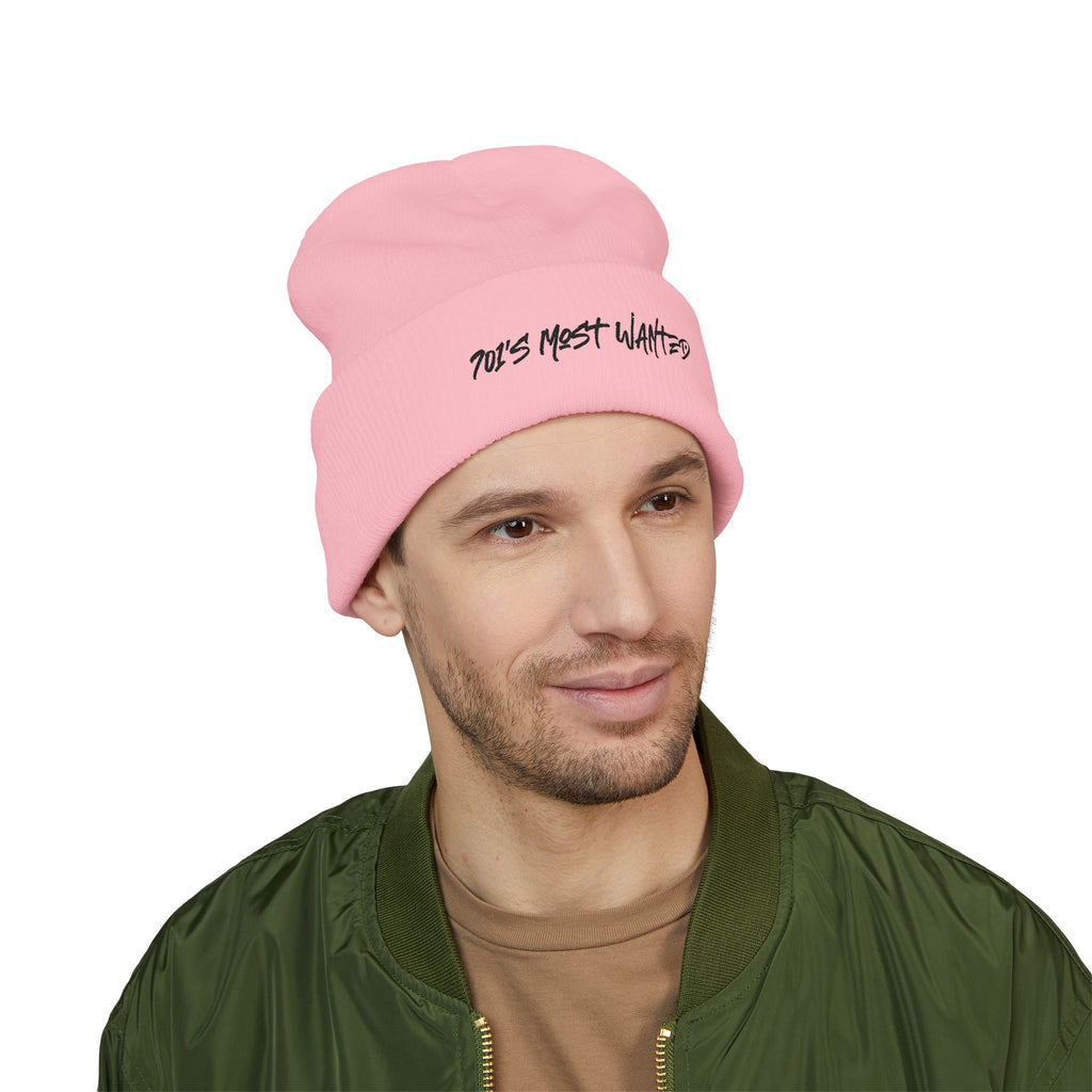701’s Most Wanted Classic Beanie “Black Text”