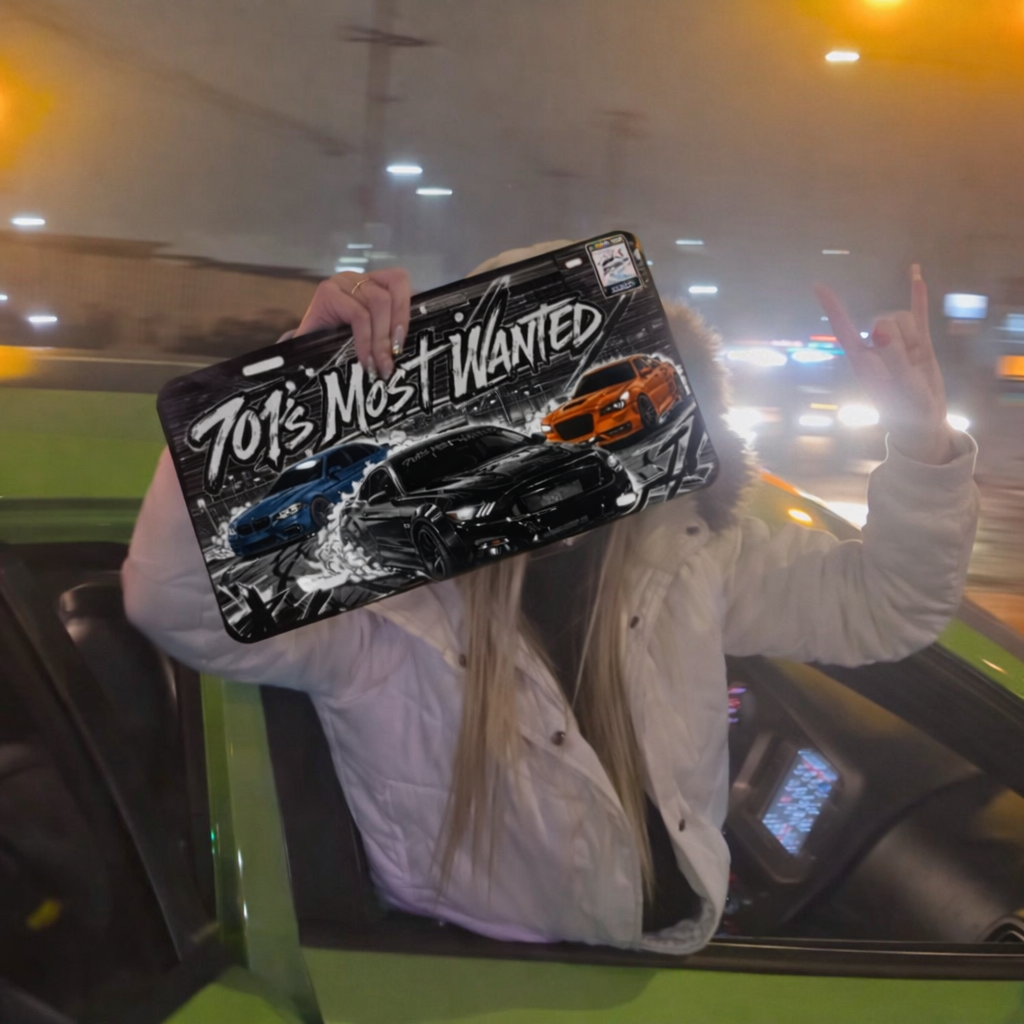701’s Most Wanted License Plate