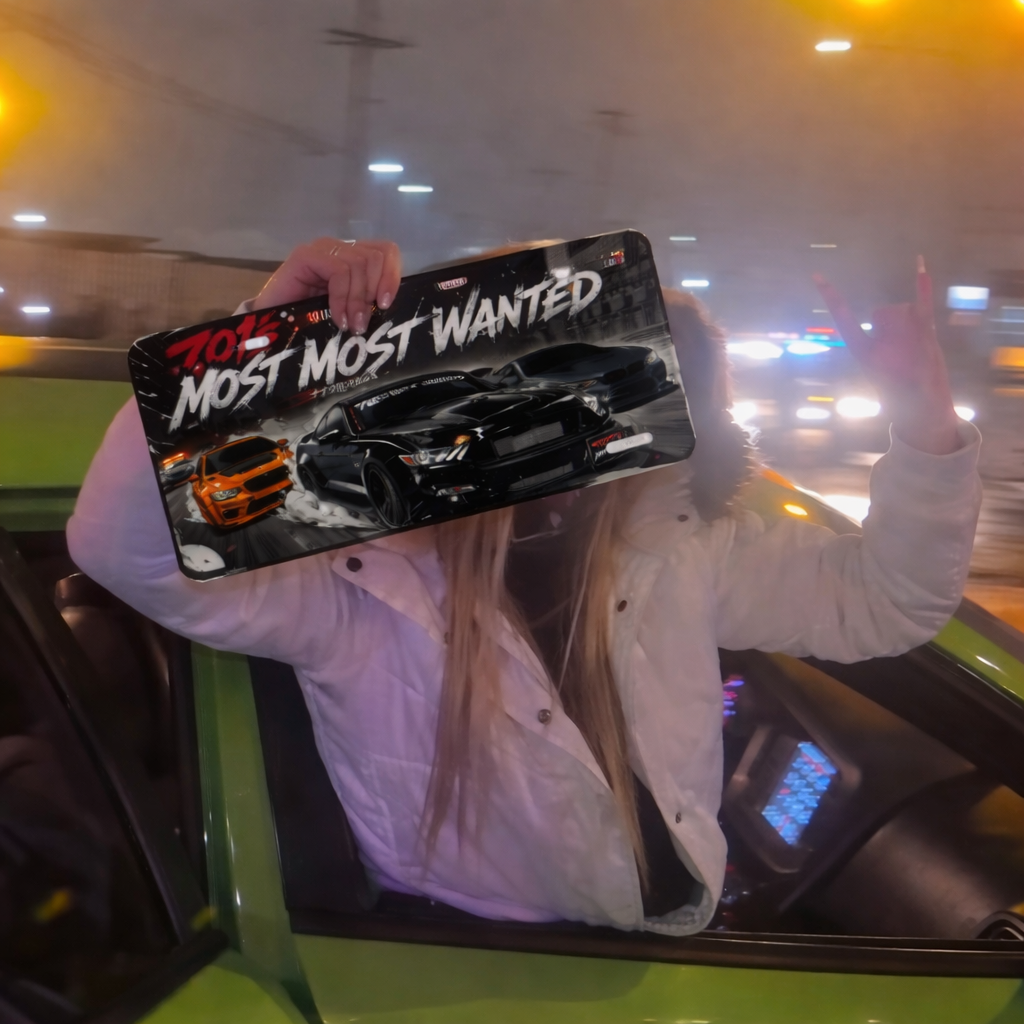 701’s Most Wanted License Plate