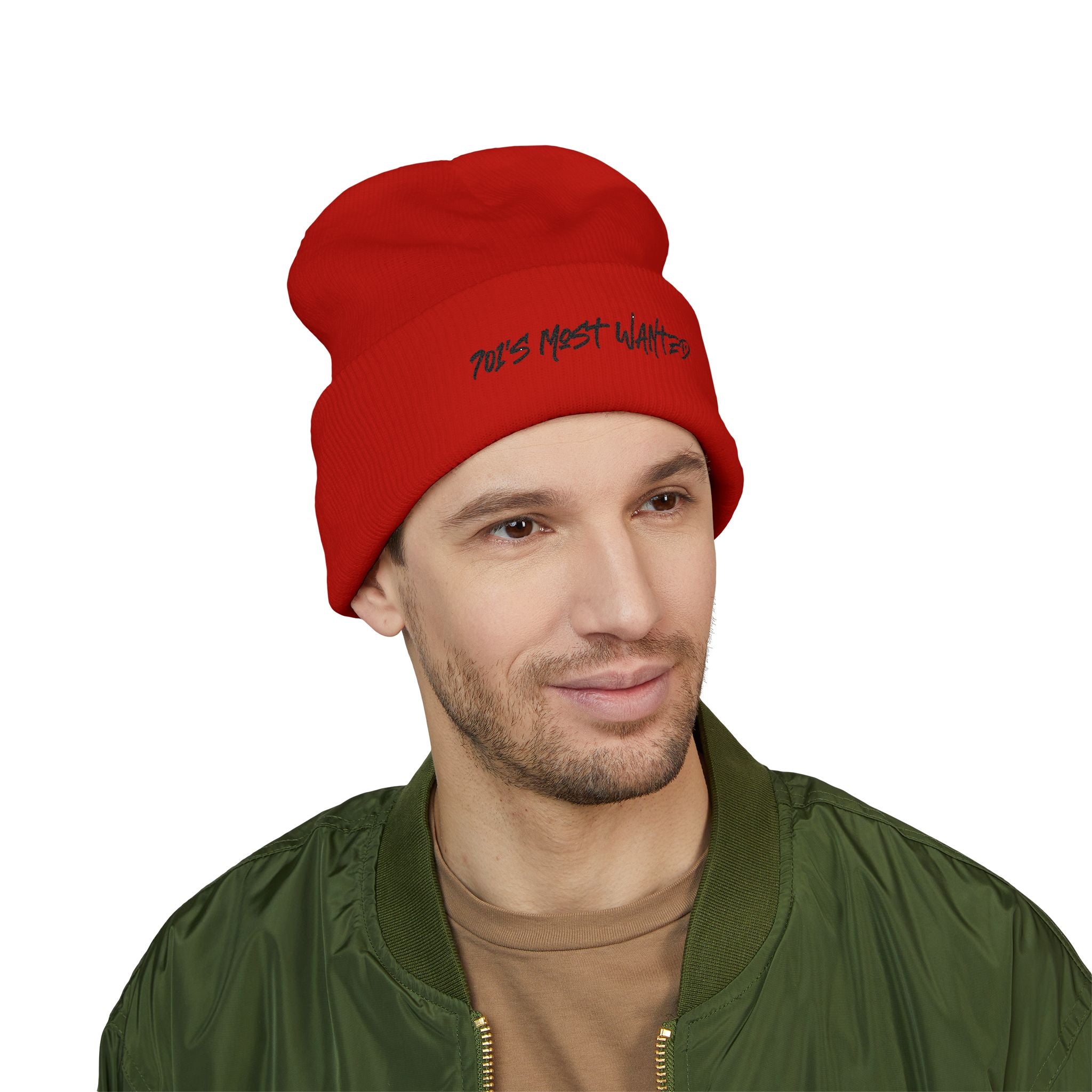 701’s Most Wanted Classic Beanie “Black Text”