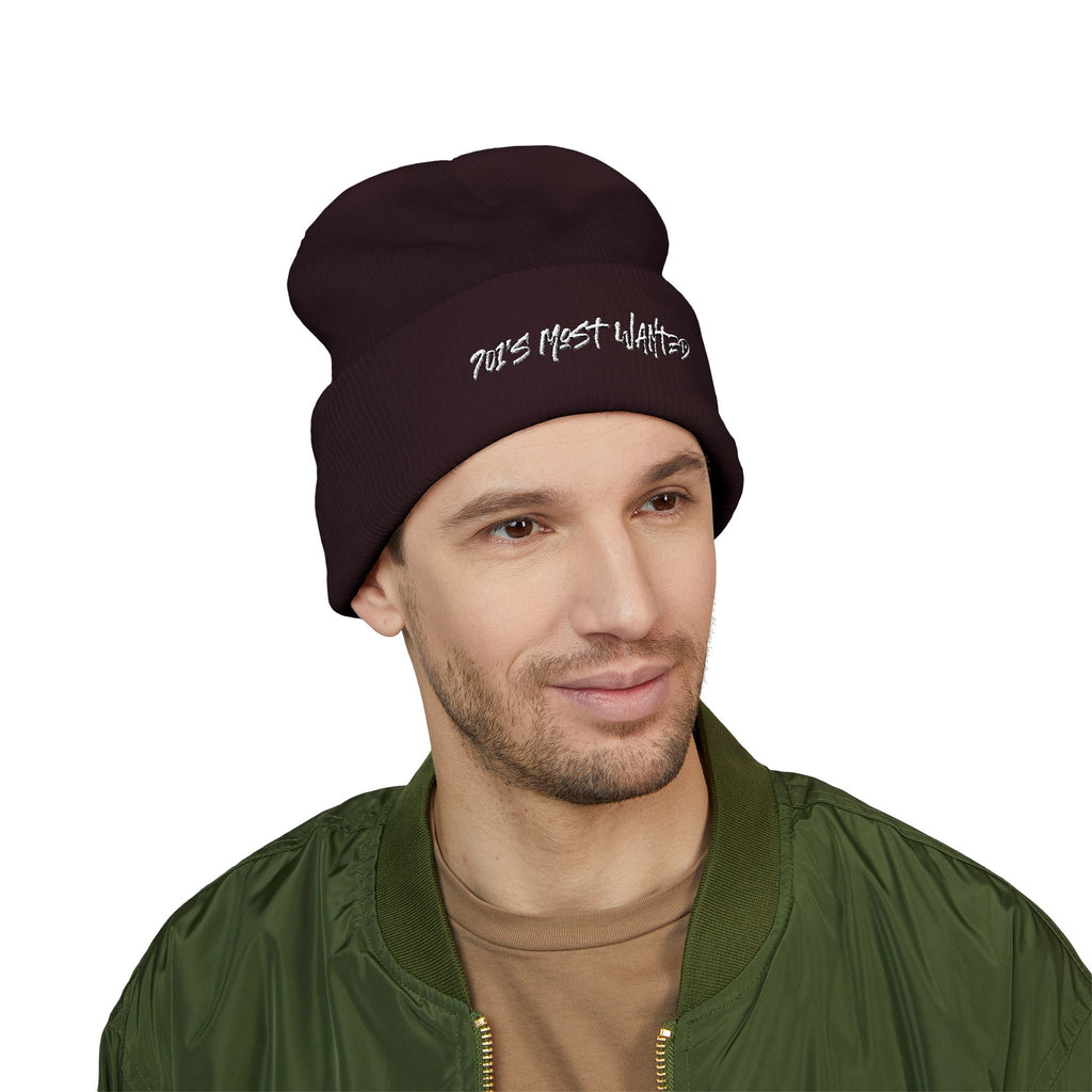 701’s Most Wanted Beanie “White Text”