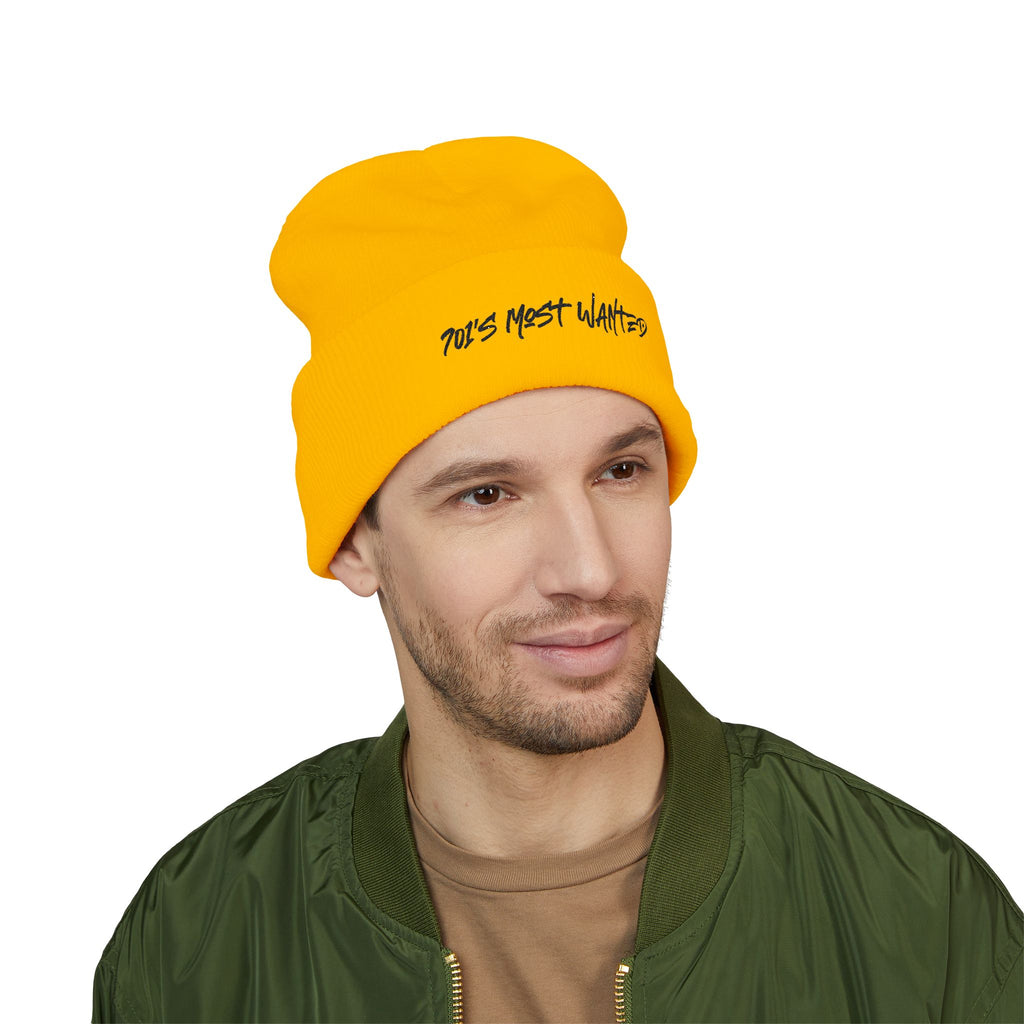 701’s Most Wanted Classic Beanie “Black Text”