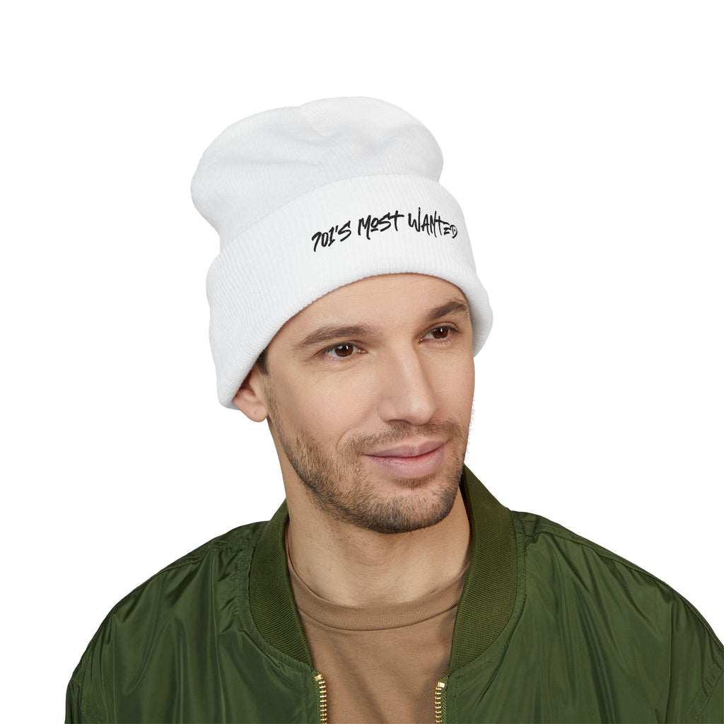 701’s Most Wanted Classic Beanie “Black Text”