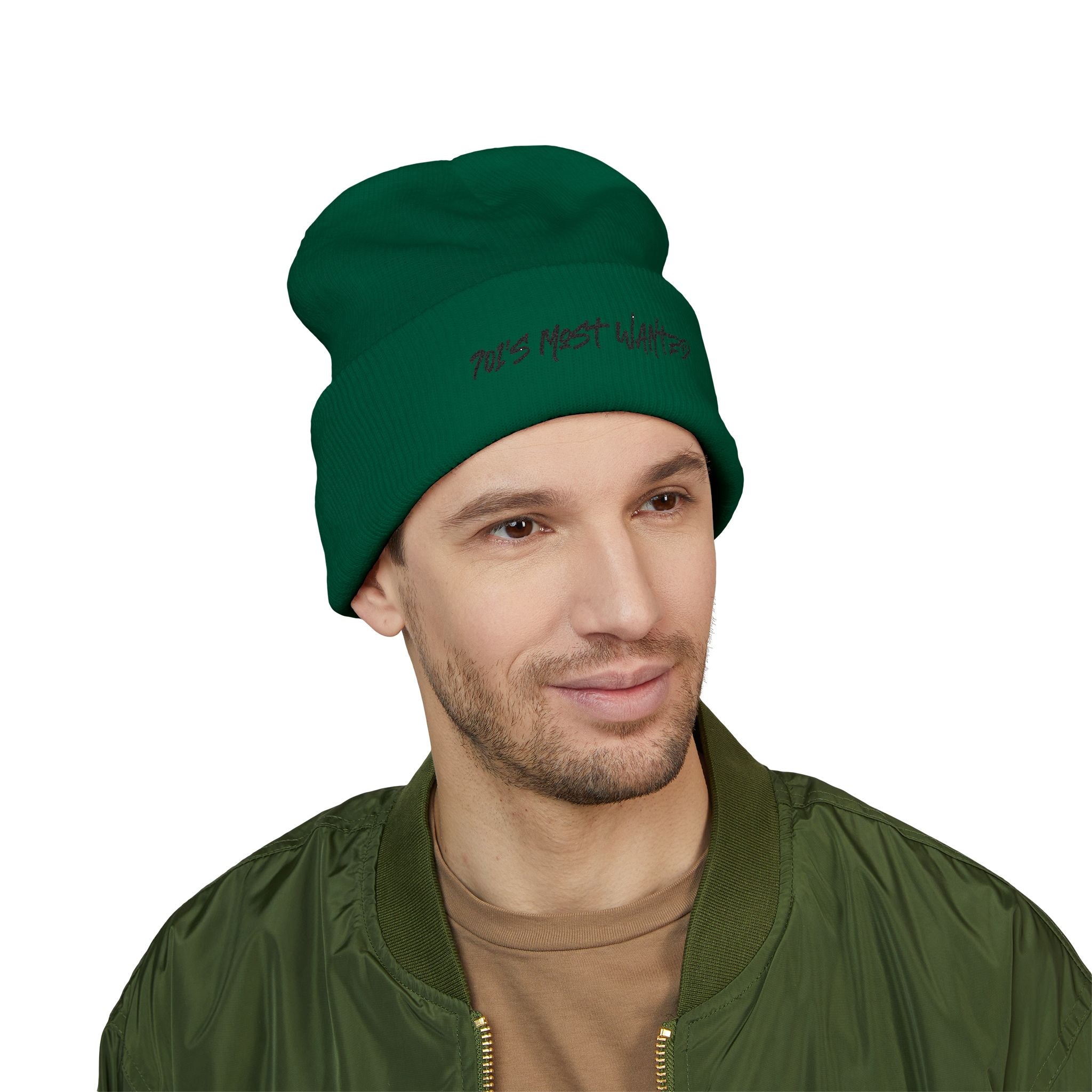 701’s Most Wanted Classic Beanie “Black Text”