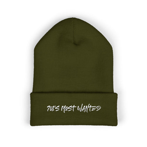 701’s Most Wanted Beanie “White Text”