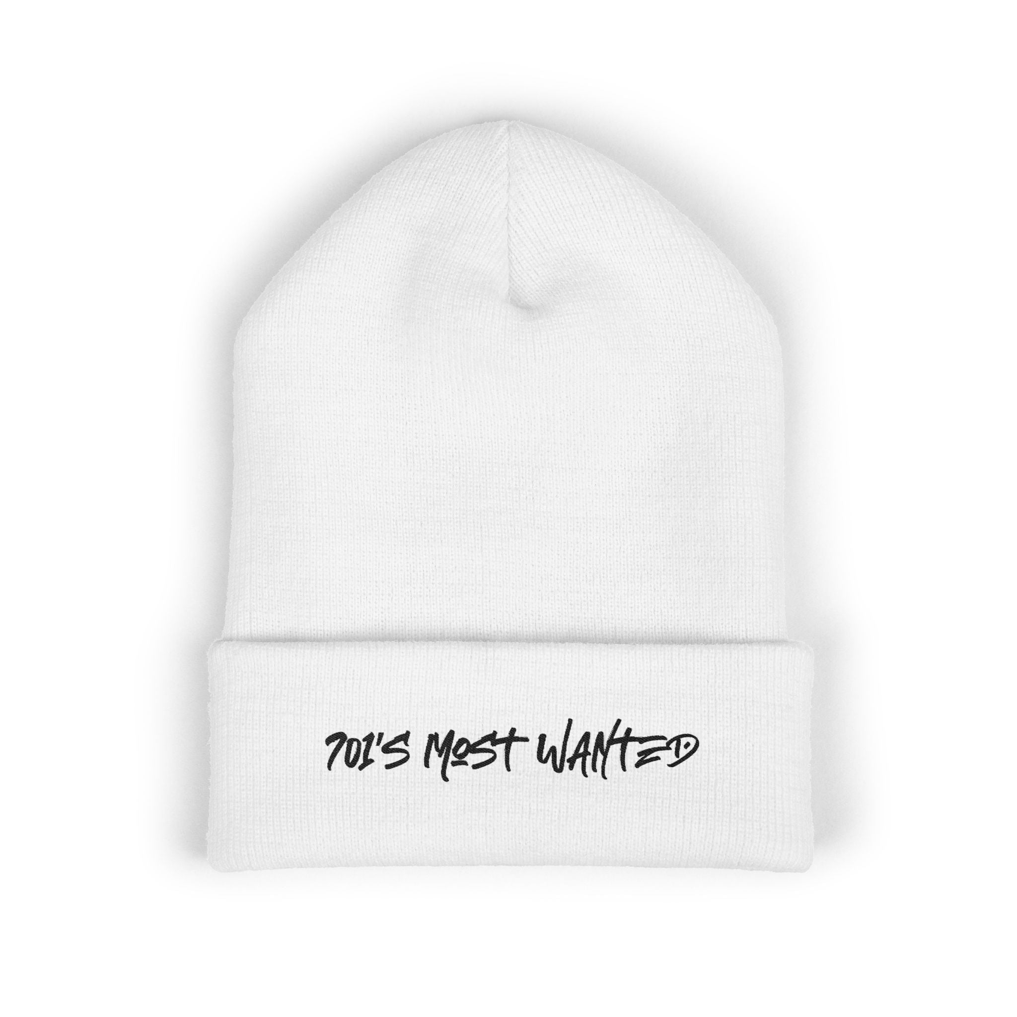 701’s Most Wanted Classic Beanie “Black Text”
