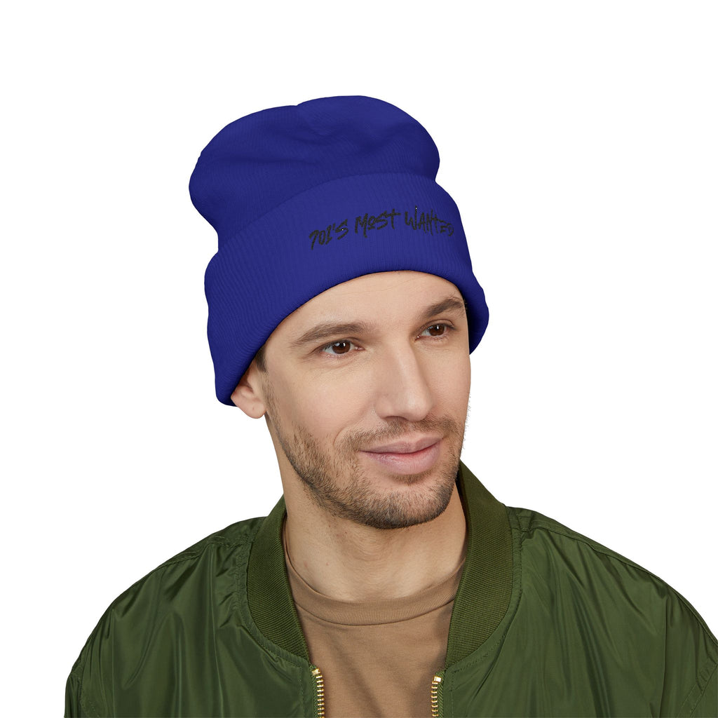 701’s Most Wanted Classic Beanie “Black Text”