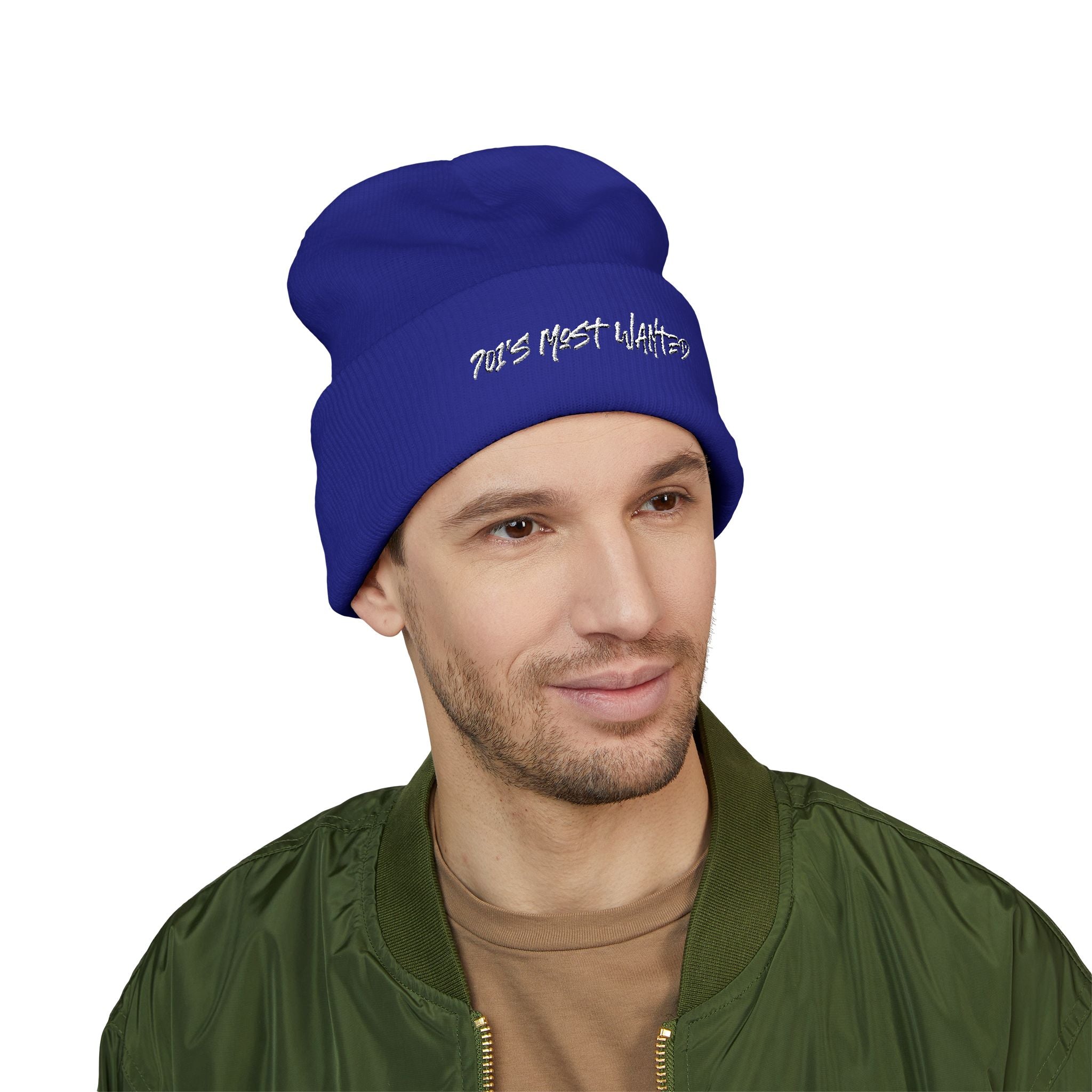 701’s Most Wanted Beanie “White Text”