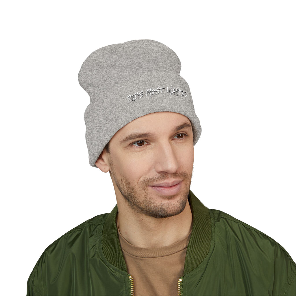 701’s Most Wanted Beanie “White Text”