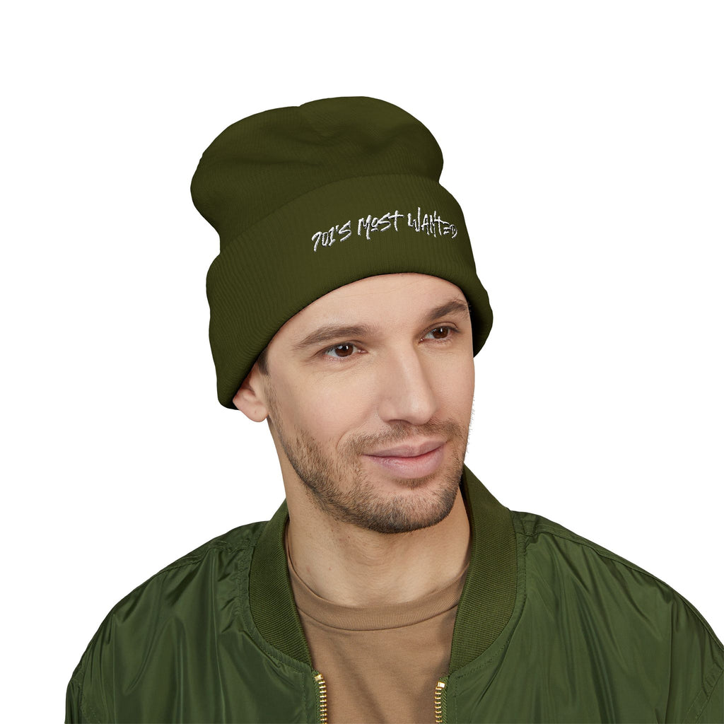701’s Most Wanted Beanie “White Text”